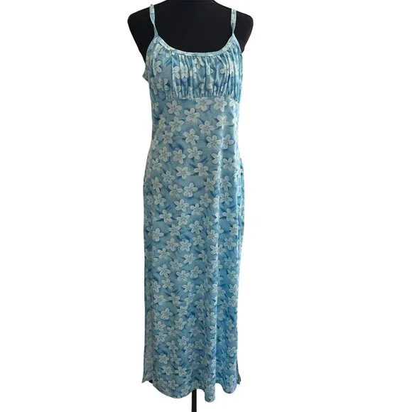 Active USA Dresses | Vintage Active USA Maxi Fairy Floral Y2k Phoebe Buffay Hippie XL | Color: Blue | Size: XL | Andrea_Mazon's Closet
